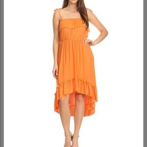 🧡 Ruffled High Low Dress 🧡